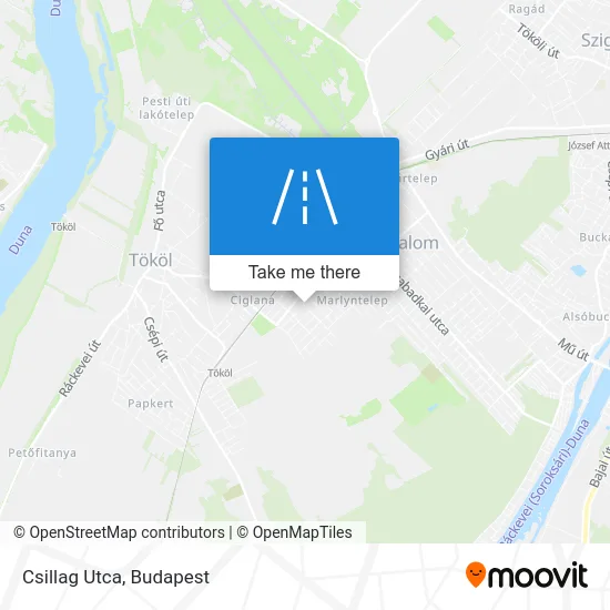 Csillag Utca map