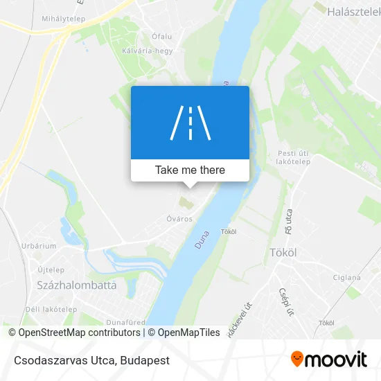 Csodaszarvas Utca map