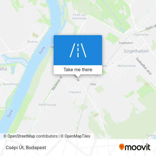 Csépi Út map