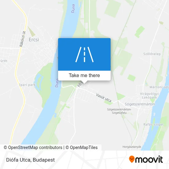 Diófa Utca map