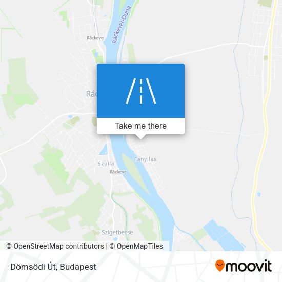 Dömsödi Út map
