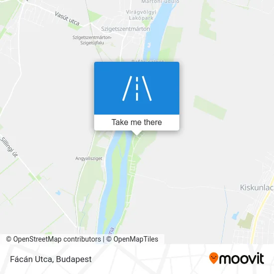 Fácán Utca map