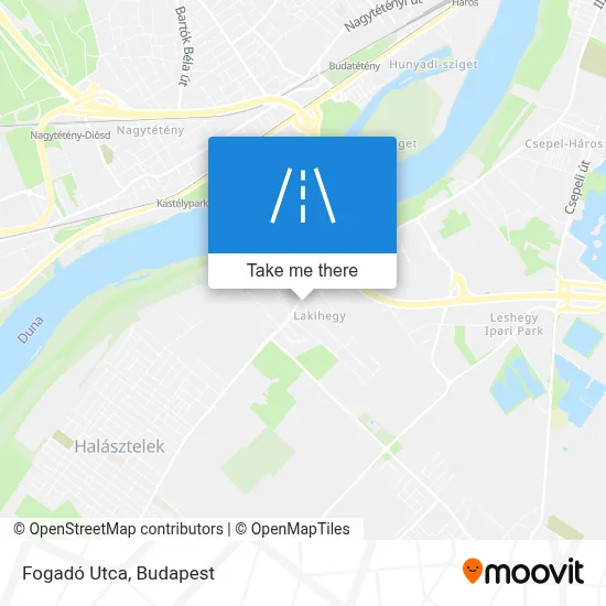 Fogadó Utca map