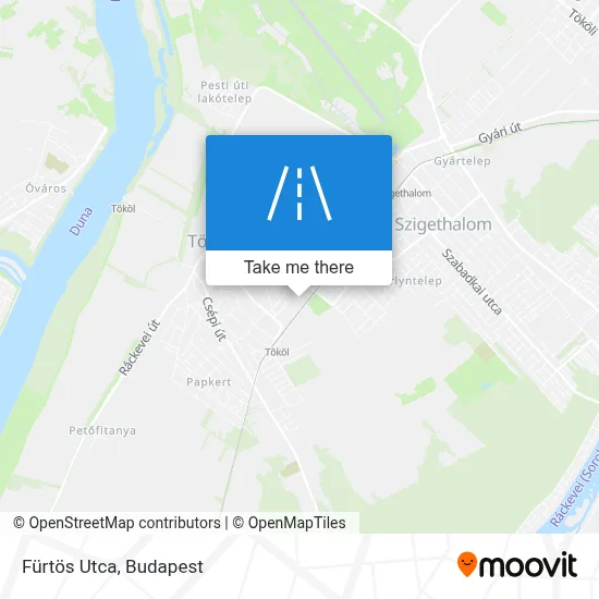 Fürtös Utca map
