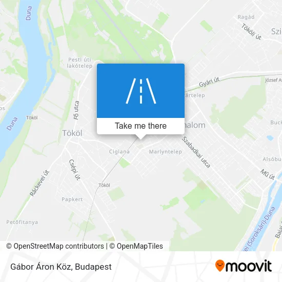 Gábor Áron Köz map