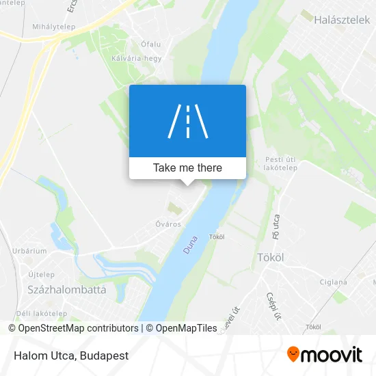 Halom Utca map