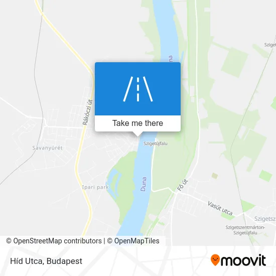 Híd Utca map