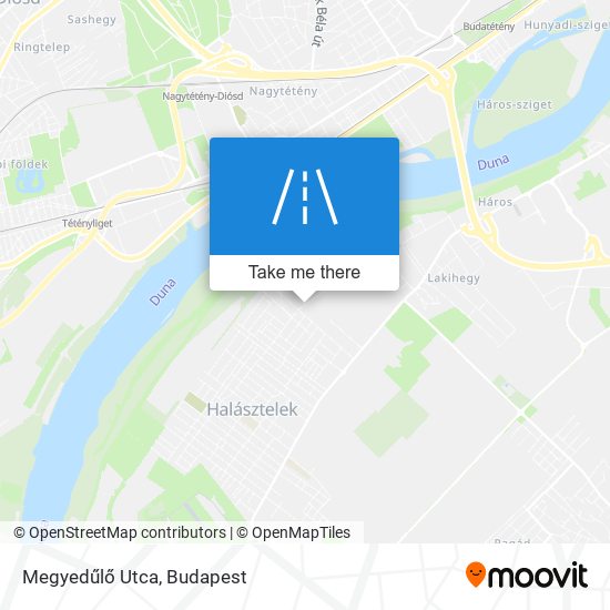 Megyedűlő Utca map