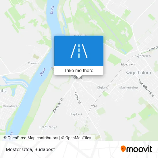 Mester Utca map