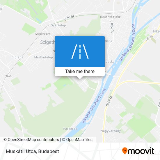 Muskátli Utca map