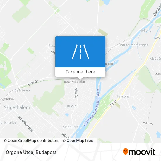 Orgona Utca map