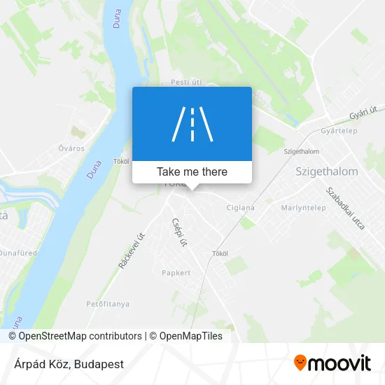 Árpád Köz map