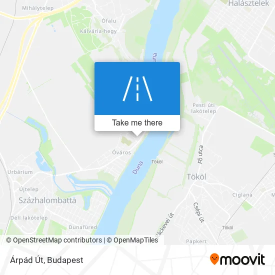 Árpád Út map