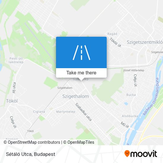 Sétáló Utca map