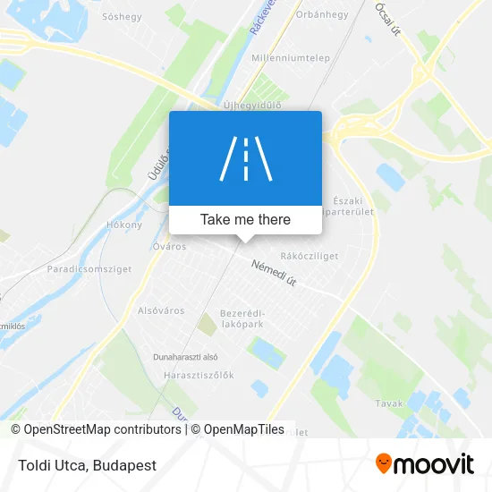 Toldi Utca map