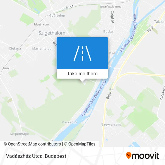 Vadászház Utca map