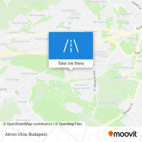 Akron Utca map