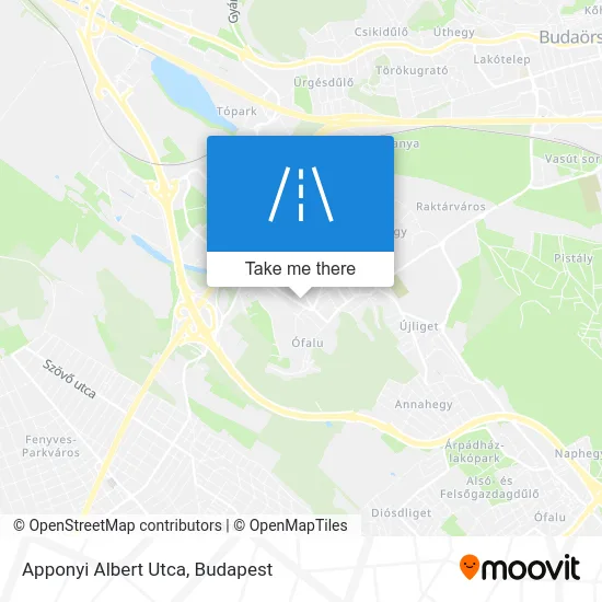 Apponyi Albert Utca map