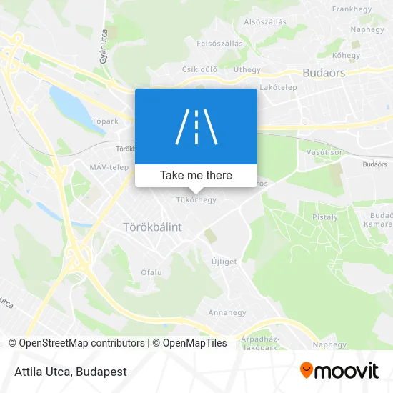 Attila Utca map