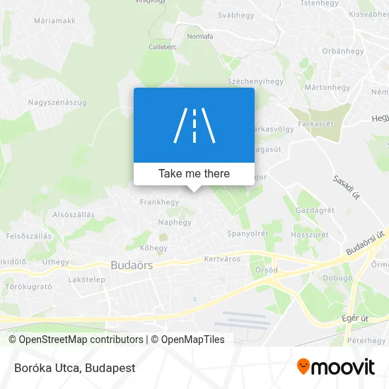 Boróka Utca map