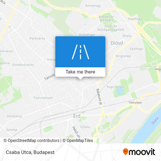 Csaba Utca map