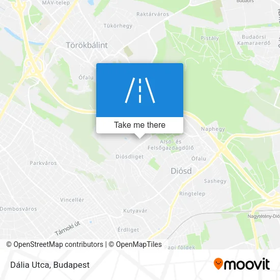Dália Utca map