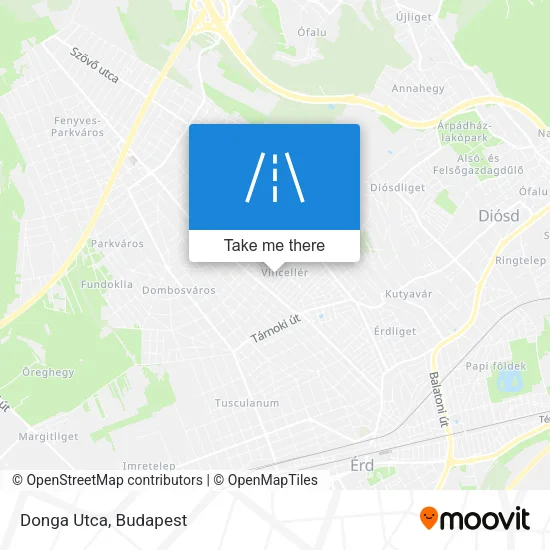 Donga Utca map