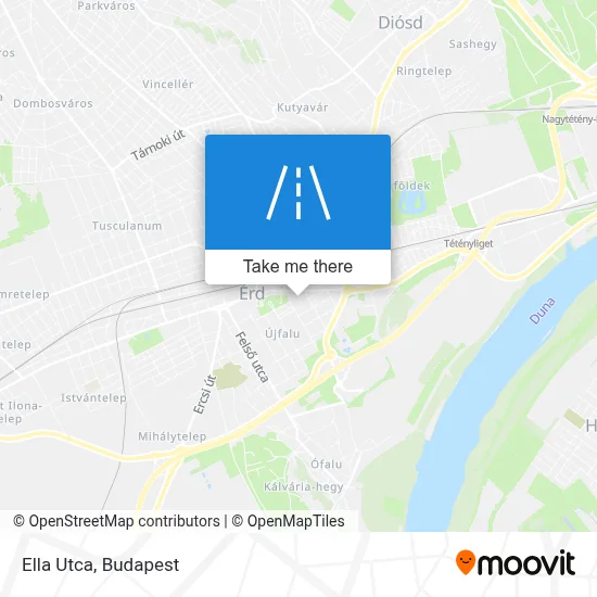 Ella Utca map