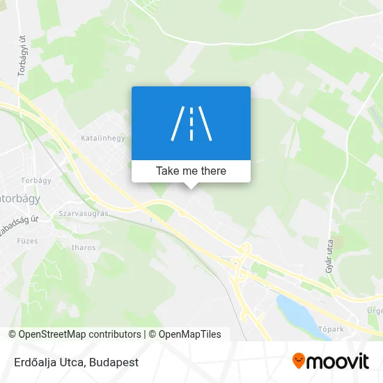 Erdőalja Utca map