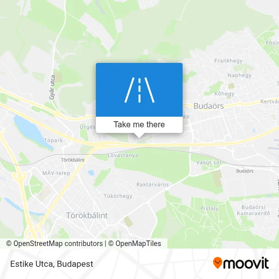 Estike Utca map