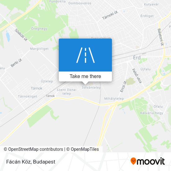 Fácán Köz map