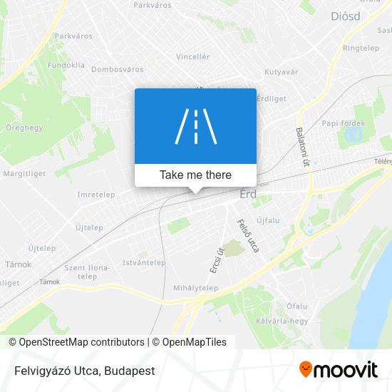 Felvigyázó Utca map