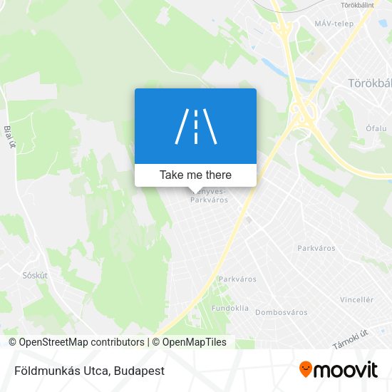 Földmunkás Utca map