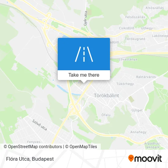 Flóra Utca map