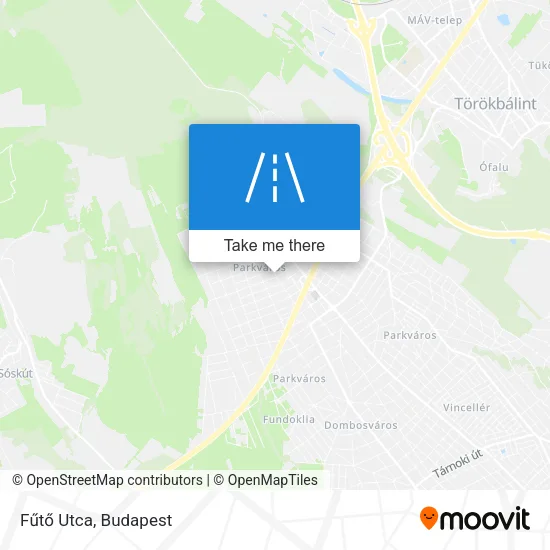 Fűtő Utca map
