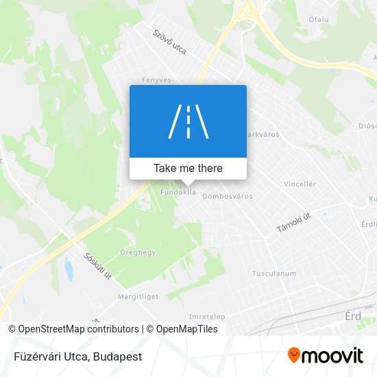 Füzérvári Utca map