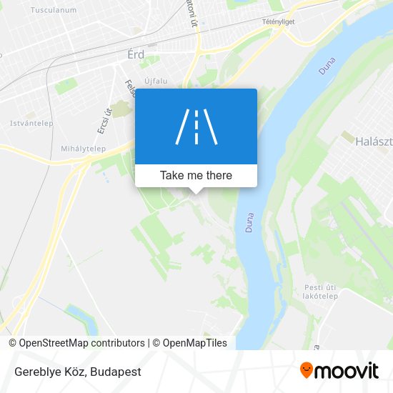 Gereblye Köz map