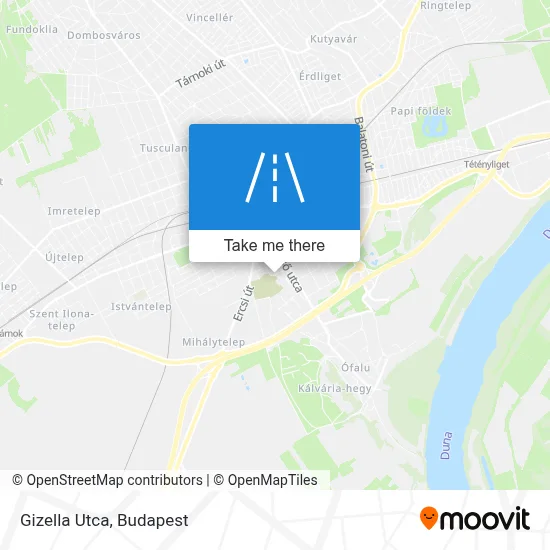 Gizella Utca map