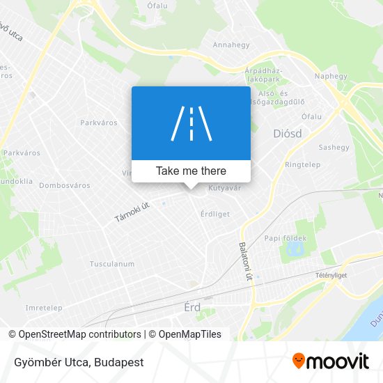 Gyömbér Utca map