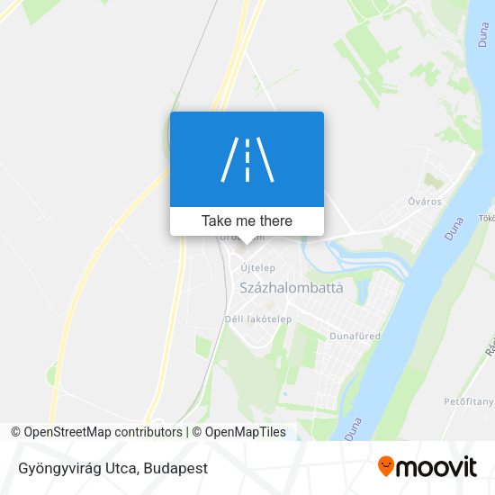 Gyöngyvirág Utca map