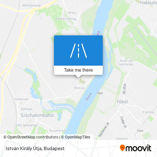 István Király Útja map