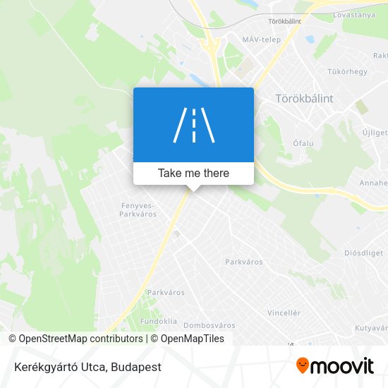 Kerékgyártó Utca map