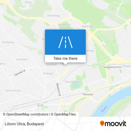 Liliom Utca map
