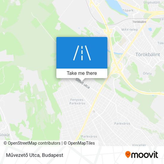 Művezető Utca map