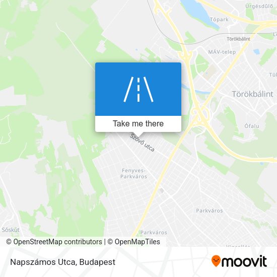 Napszámos Utca map