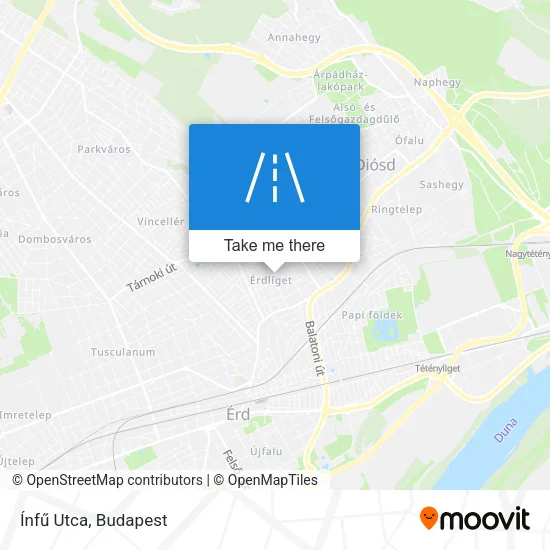 Ínfű Utca map