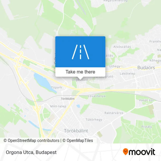 Orgona Utca map