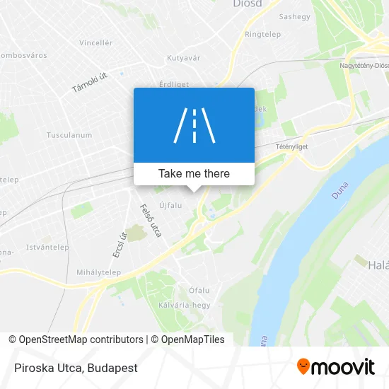Piroska Utca map