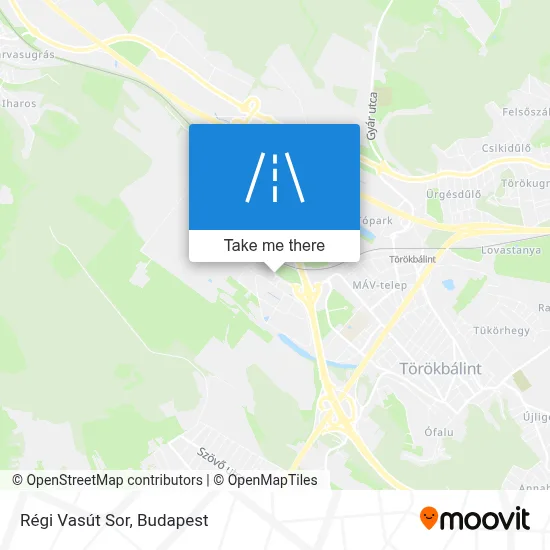 Régi Vasút Sor map