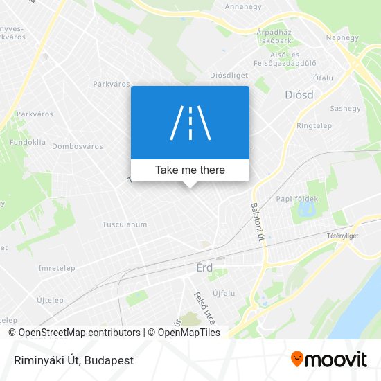 Riminyáki Út map